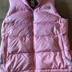 The North Face Pink Down 700 puffer Vest Sz small